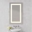 Robern 24 x 40 in. Anodized Aluminum Frameless Rectangle Mirror with Light Inset 