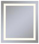 24 x 40 in. 2700K Anodized Aluminum Frameless Rectangle Mirror with Light Inset