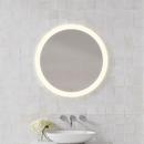 Robern 40 in. Anodized Aluminum Frameless Round Mirror with Light Perimeter 