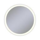Robern 40 in. Anodized Aluminum Frameless Round Mirror with Light Perimeter 