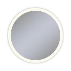 40 in. 2700K Anodized Aluminum Frameless Round Mirror with Light Perimeter
