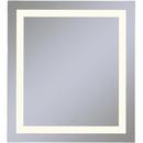 24 x 30 in. 4000K Anodized Aluminum Frameless Rectangle Mirror with Light Inset