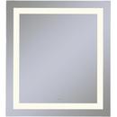 Robern 24 x 30 in. Anodized Aluminum Frameless Rectangle Mirror with Light Inset 