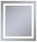 24 x 40 in. 4000K Anodized Aluminum Frameless Rectangle Mirror with Light Inset