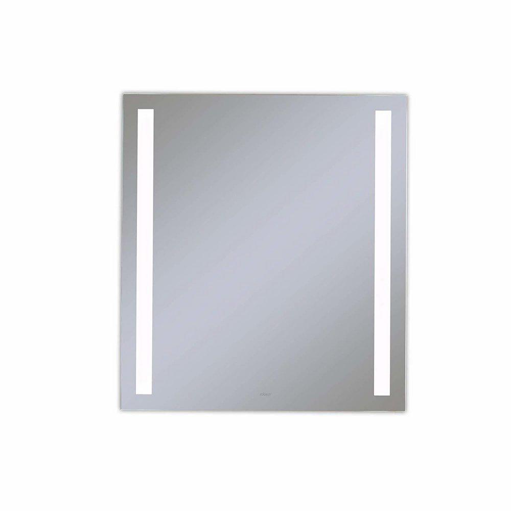 Robern 24 x 30 in. Anodized Aluminum Frameless Rectangle Mirror with Light Column 