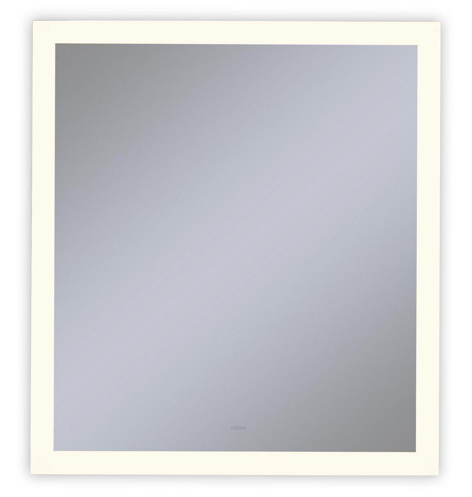 Robern 24 x 40 in. Anodized Aluminum Frameless Rectangle Mirror with Light Perimeter 