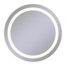 30 in. 2700K Anodized Aluminum Frameless Round Mirror with Light Inset