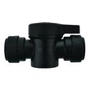 John Guest Black Plastic 160 psi Push-to-Connect Shut Off Valve 