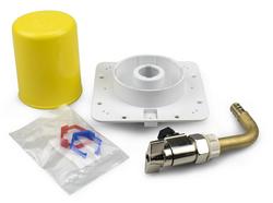 4-1/2 in. Brass and Plastic Access Plate