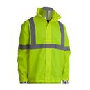 PIP&reg; Yellow HI-VIZ Yellow Two-Piece Zipper Closure Rain Suit, Large/XL 