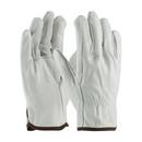 XL Size Top Grain Cowhide Leather Driver Gloves in Natural