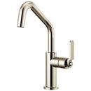 Brizo Polished Nickel 1.8 gpm 1 Hole Deck Mount Bar Faucet with Single Lever Handle and Angled Spout 