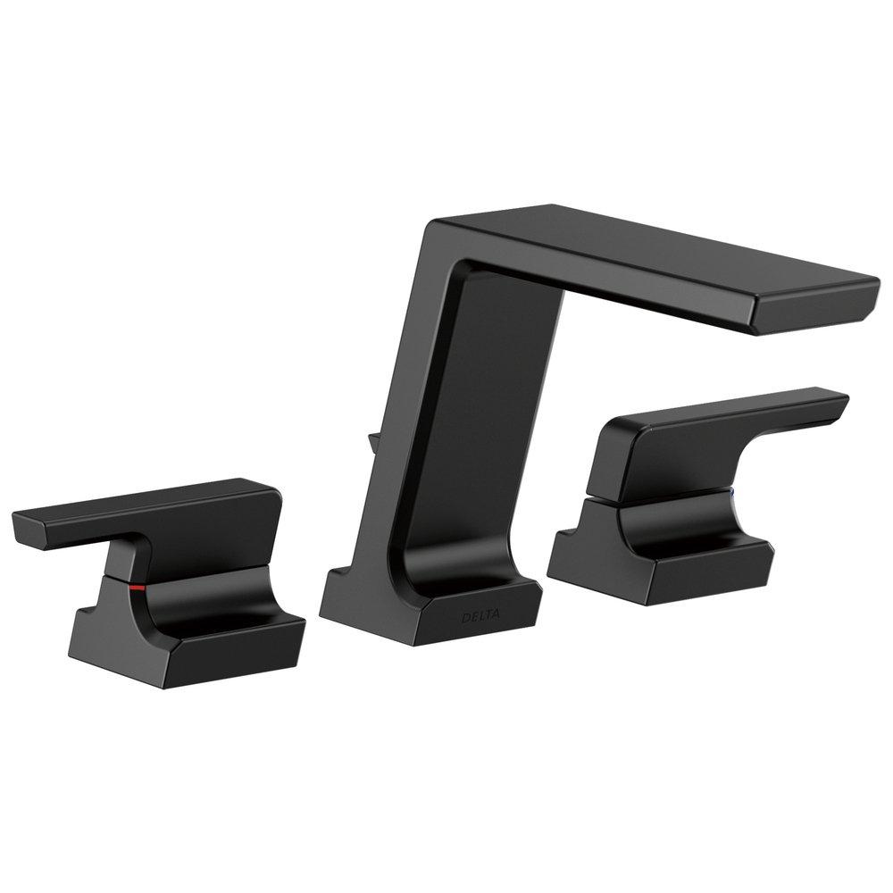 Delta Faucet Matte Black Two Handle Roman Tub Faucet Trim Only 