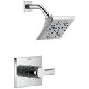 1.75 gpm Wall Mount Shower Faucet Trim Only with Single Lever Handle in Polished Chrome
