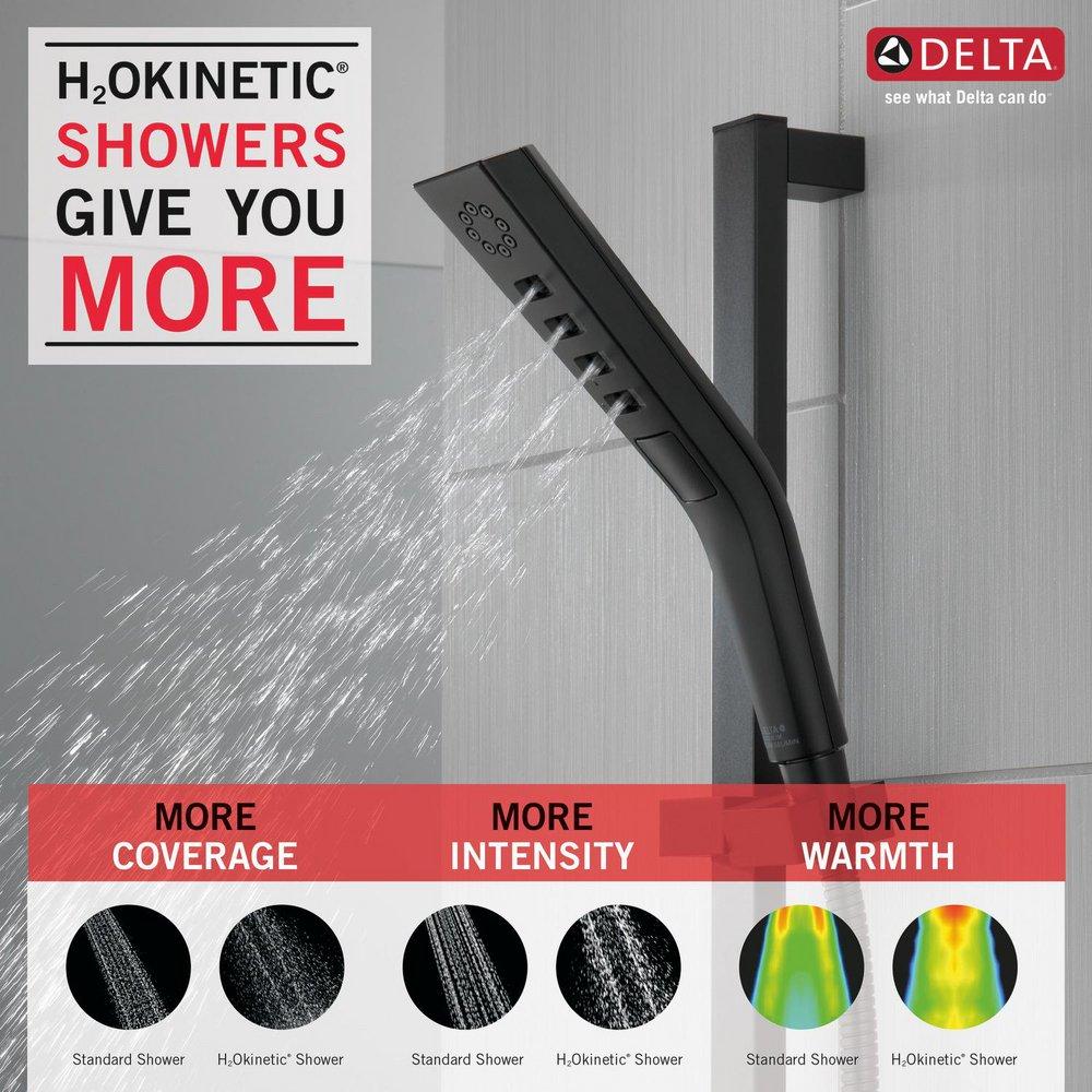 Delta Faucet Matte Black Multi Function Hand Shower 