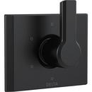 Delta Faucet Matte Black 6-Function 3-Port Diverter Trim with Single Lever Handle 