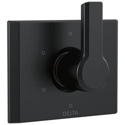 Single Handle Diverter Valve Trim in Matte Black