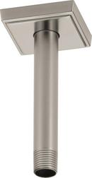 Brizo Luxe Nickel 1/2 x 6 in. NPT Solid Brass Shower Arm and Flange 