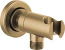 Brizo Brilliance&reg; Luxe Gold 5 in. Brass Wall Supply and Hand Shower Holder 