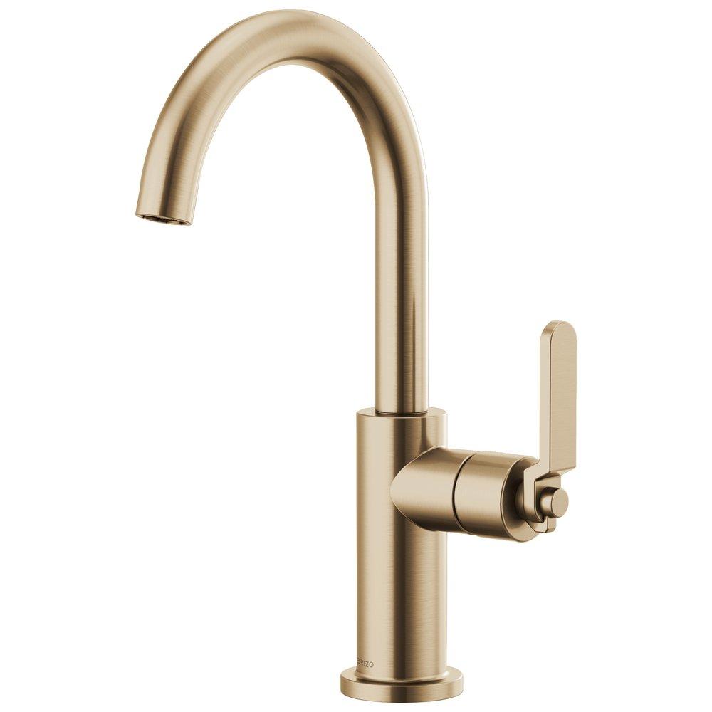Brizo Luxe Gold Single Handle Lever Handle Bar Faucet 