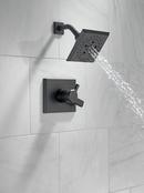 Delta Faucet Matte Black Two Handle Multi Function Shower Faucet (Trim Only) 