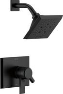 Delta Faucet Matte Black Two Handle Multi Function Shower Faucet (Trim Only) 