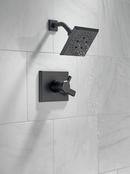 Delta Faucet Matte Black Two Handle Multi Function Shower Faucet (Trim Only) 