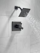Delta Faucet Matte Black Two Handle Multi Function Shower Faucet (Trim Only) 