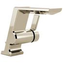 Single Handle Centerset Bathroom Sink Faucet with Metal Pop-Up Drain in Brilliance Polished Nickel