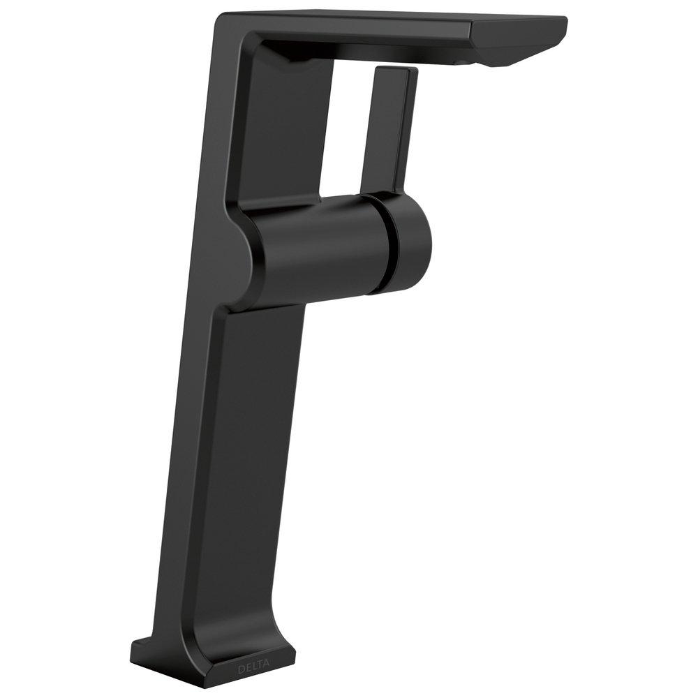 Delta Faucet Matte Black Single Handle Vessel Filler Bathroom Sink Faucet 