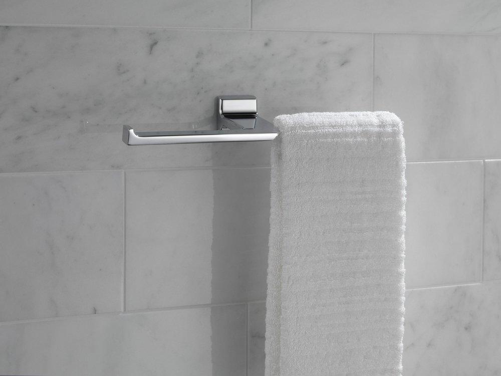 Delta Faucet Matte Black Wall Mount Toilet Tissue Holder 