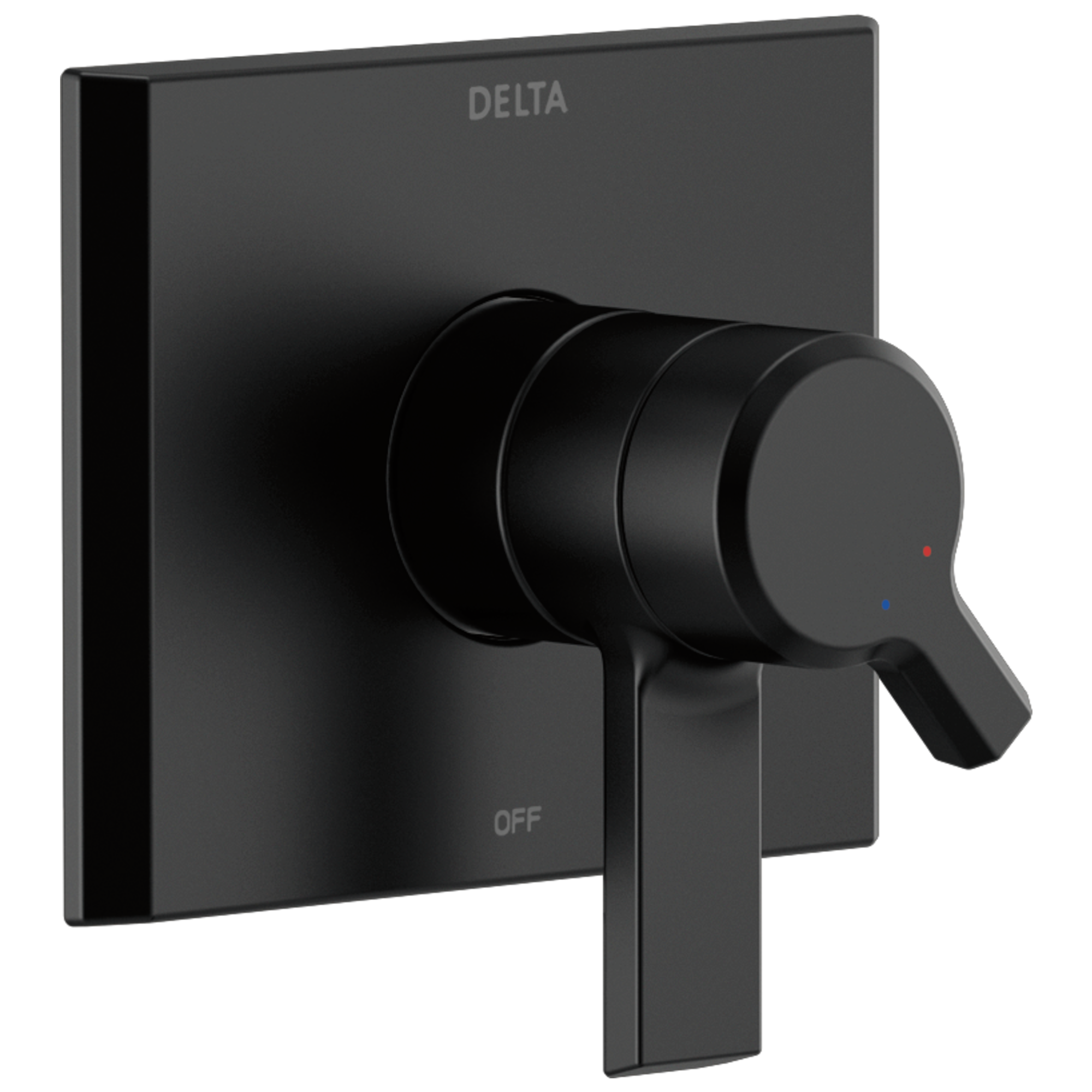 Delta Faucet Matte Black Two Handle Pressure Balancing Valve Trim 