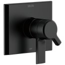 Delta Faucet Matte Black Two Handle Pressure Balancing Valve Trim 