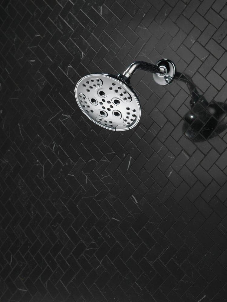 Delta Faucet Chrome Multi Function Full Body, Full Spray with Massage, H2Okinetic®, Massage and Pause Showerhead 