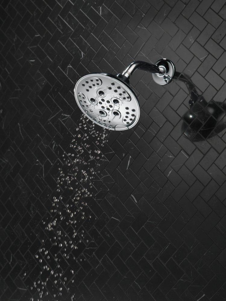 Delta Faucet Chrome Multi Function Full Body, Full Spray with Massage, H2Okinetic®, Massage and Pause Showerhead 