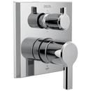 6-Function Diverter Valve Trim with Integrated Single Lever Handle in Polished Chrome
