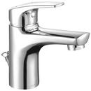 Deck Mount Bathroom Sink Faucet with Single Lever Handle in Polished Chrome