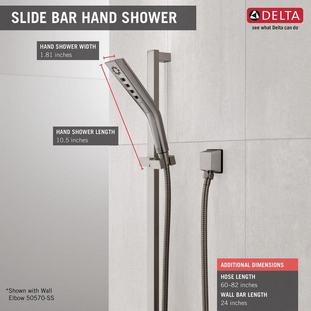 Delta Faucet Brilliance Stainless Multi Function Hand Shower 