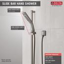 Delta Faucet Brilliance Stainless Multi Function Hand Shower 