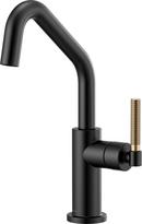 Single Handle Bar Faucet in Matte Black/Luxe Gold