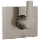 6-Function 3-Port Diverter Trim with Single Lever Handle in Brilliance Stainless