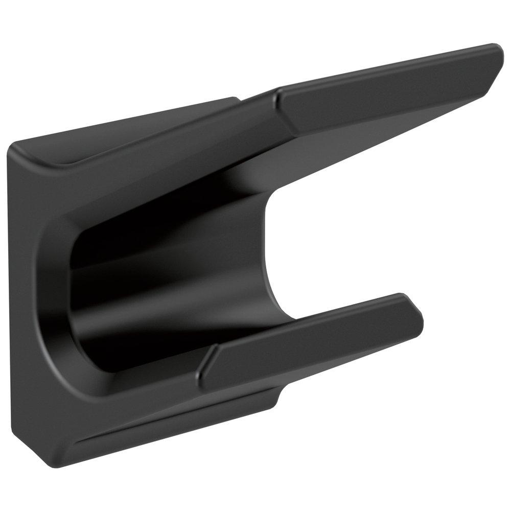 Delta Faucet Matte Black 2-Hook Robe Hook 