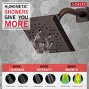 Delta Faucet Venetian Bronze Multi Function Showerhead 