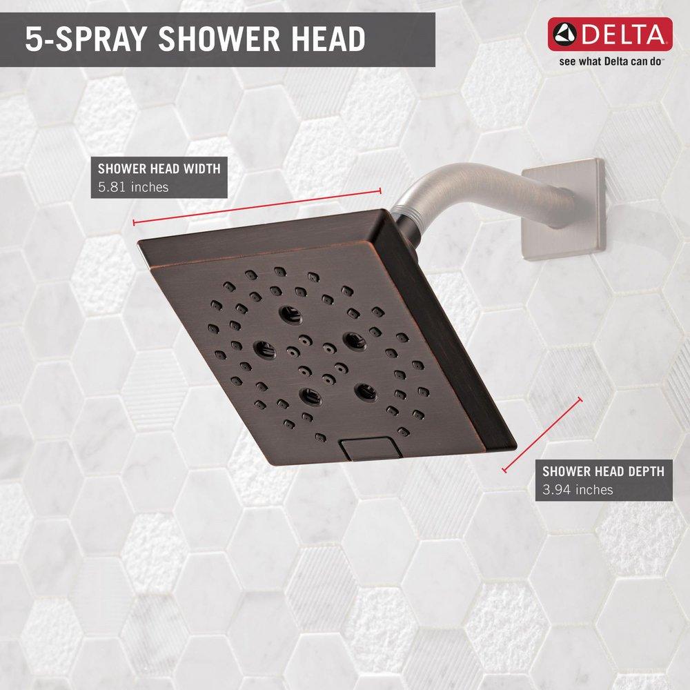 Delta Faucet Venetian Bronze Multi Function Showerhead 