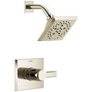 1.75 gpm Wall Mount Shower Faucet Trim Only with Single Lever Handle in Brilliance Polished Nickel