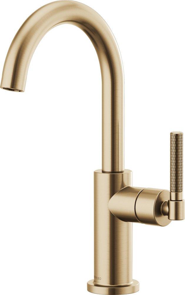 Brizo Luxe Gold Single Handle Lever Handle Bar Faucet 