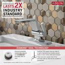 Delta Faucet Matte Black Single Handle Centerset Bathroom Sink Faucet 