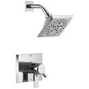 Monitor 17 Series 1.75 gpm Pressure Balance H2O Kinetic Shower Faucet Trim in Polished Chrome