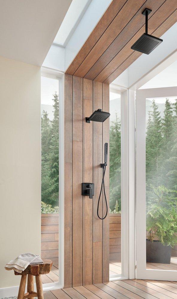 Brizo Matte Black Single Function Full Showerhead 