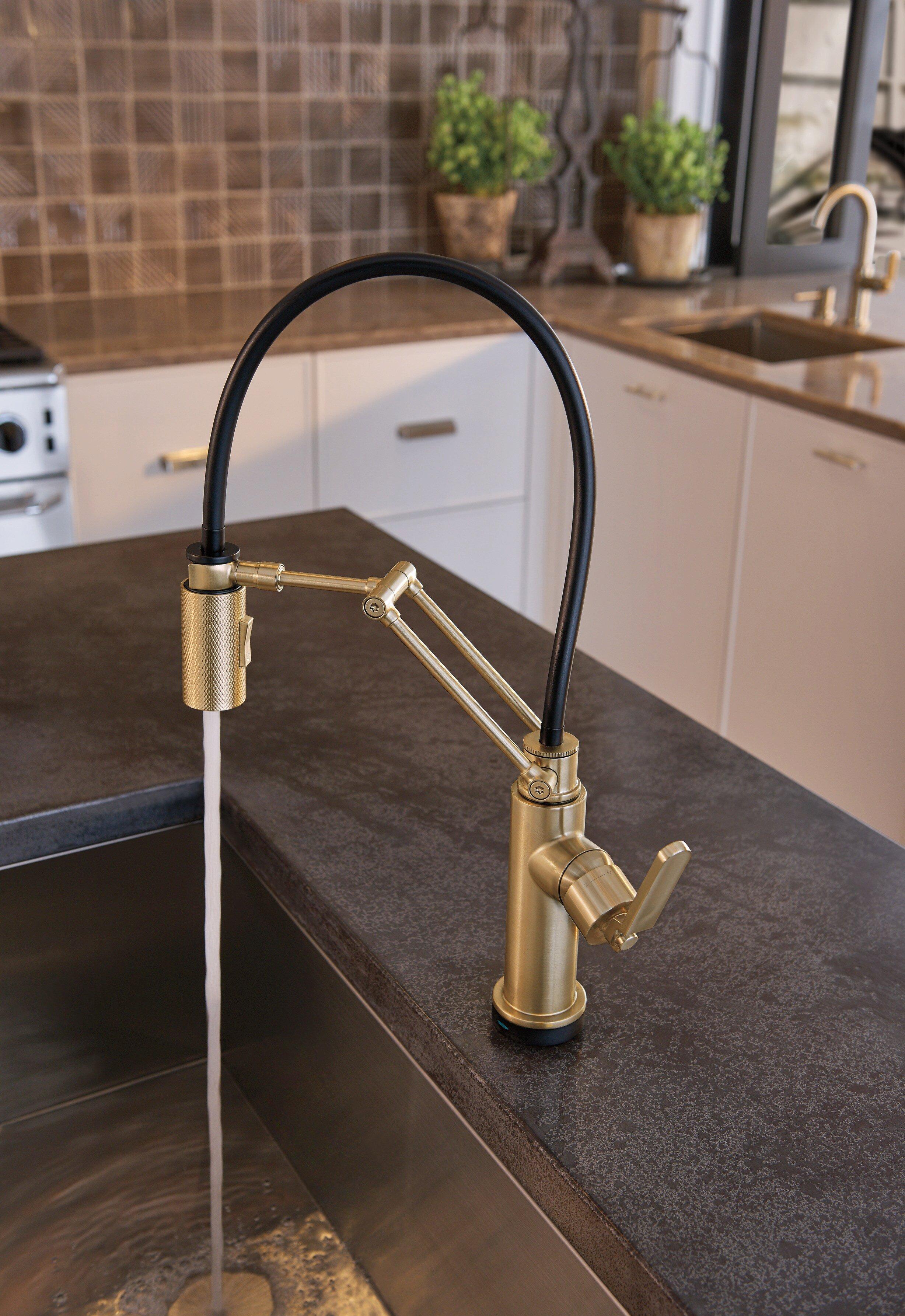 Brizo Luxe Gold 2-3/4 in. 13 oz. Kitchen Soap Dispenser 